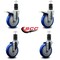 Service Caster 5'' Blue Poly Swivel 1-5/8'' Expanding Stem Caster Set 2 Total Lock Brakes, 4PK SCC-EXTTL20S514-PPUB-BLUE-2-S-2-158 - alternate 3